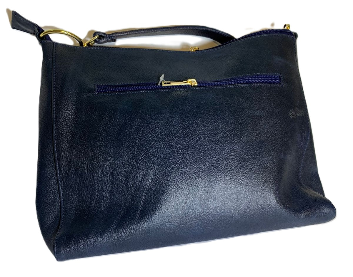 Bolso negro cocodrilo